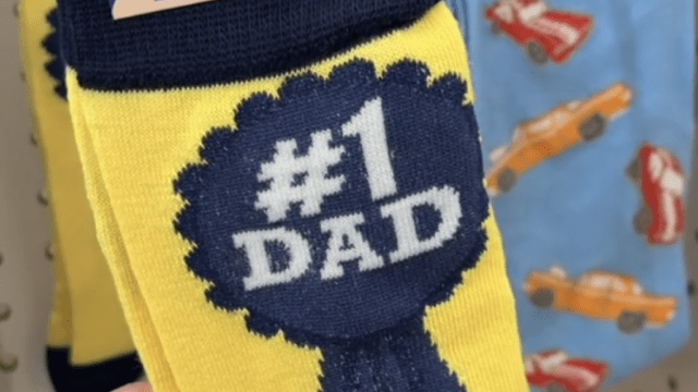 number 1 dad socks from dollar tree